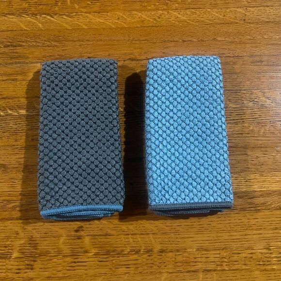 Norwex Counter Cloths Set of 2 Large Teal/Slate Limited Edition NWOT - Picture 2 of 7